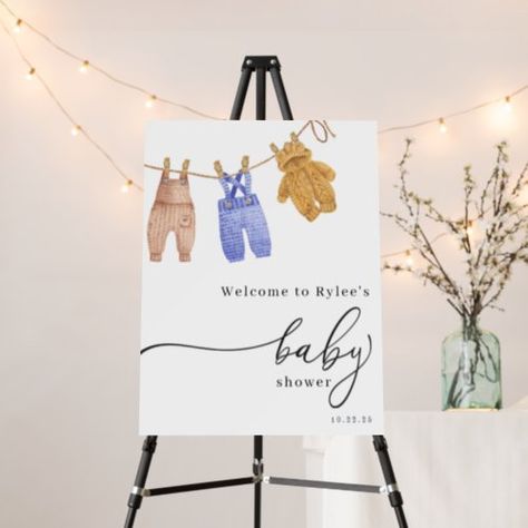 $45.20 | Classic Boy Baby Shower Welcome Foam Board #welcomesign #babyshower #classicbabyshower #vintagebabyshower #babyclothes #boy #blue Welcome Text, Vintage Baby Shower, Vintage Baby Clothes, Boy Baby Shower, Entrance Decor, Boy Blue, Clothes Line, Boy Baby, Disney Gifts