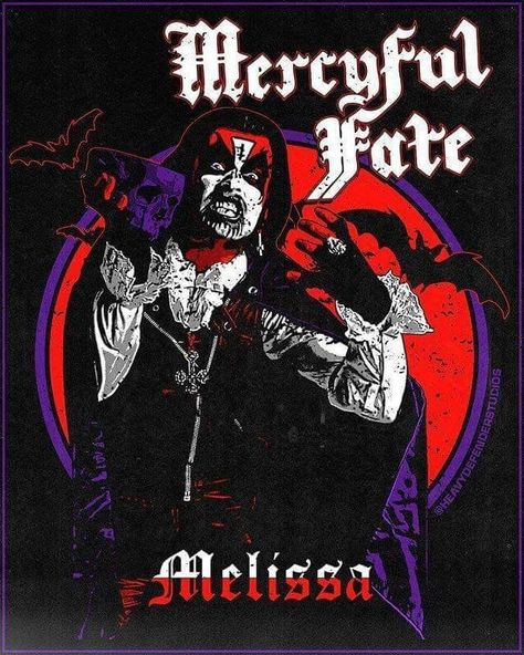 Metal Posters Art, Mercyful Fate, King Diamond, Heavy Metal Art, Black Inspiration, Heavy Metal Bands, Old T Shirts, Metal Music, Metal Bands