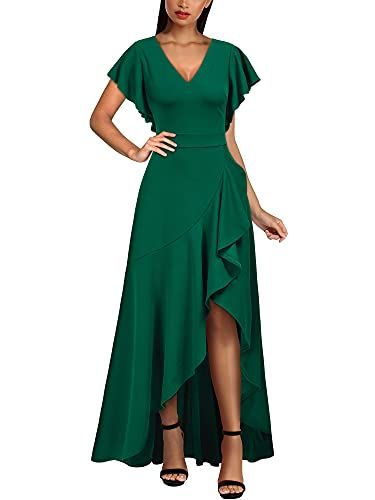 High Low Evening Dresses, Party Long Dress, Velvet Evening Dress, Elegant Summer Dresses, Loose Midi Dress, Midi Dress Fall, European Dress, Formal Dresses With Sleeves, Plus Size Formal Dresses