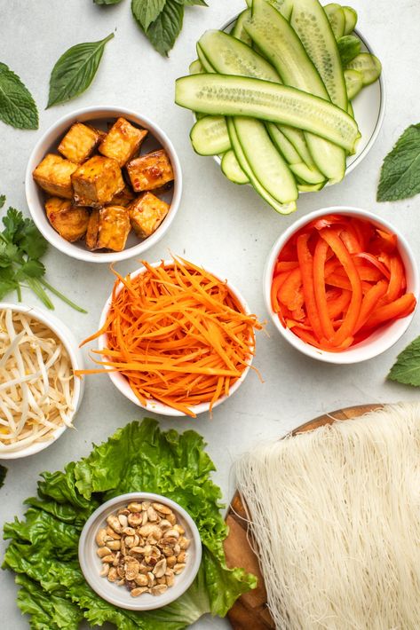 Vermicelli Noodle Bowls | Vegan & Vietnamese-Inspired - From My Bowl Tofu Vermicelli Bowl, Vegan Rice Noodle Recipes, Vermicelli Noodle Bowl, Wholefoods Recipes, Vegetarian Fish Sauce, Vermicelli Rice Noodles, Vegetarian Fish, Chili Tofu, Vegan Vietnamese