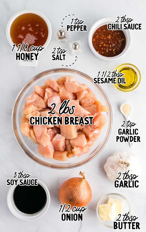 Honey Garlic Chicken - Spaceships and Laser Beams Easy Honey Garlic Chicken, Chicken Marinade Recipes, Homemade Sauce Recipes, Better Than Takeout, Spaceships And Laser Beams, Tasty Recipes Videos, Colorful World, Honey Garlic Chicken, Food Recepie