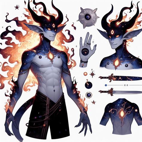 Original Species Humanoid, Humanoid Concept Art, Dnd Character Design Ideas, Species Humanoid, Fantasy Species Humanoid, Celestial Oc, Fantasy Species, Super Powers Art, Alien Concept Art