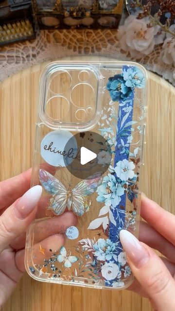 Tori's Journal on Instagram: "ASMR phone case diy 🦋✨💙 
Using beautiful PET tapes from @thewashitapeshop link https://www.thewashitapeshop.com?aff=1625 , with my code TORIJOURNAL10 you will get -10% 🌹💖 (also u can find link and code in my profile bio) 

I haven’t made a phone case in a long time and today I decided that I want to try something new 😅 I used a transparent base after seeing it from creators who I am inspired by, I hope you like it too 😌💖

#journaling #journalcommunity #journalspread #journalpage #bulletjournal #journaladdict #journalideas #journallove #journalart #journalprompt #journalism #journalist #aestheticjournal
#vintagejournal #fyp #asmrjournal
#journalwithme
#scrapbooking #creativephonecase
#phonecasedesign #phonecaseideas
#phonecasediy #phonecase #asmr #paper Make A Phone Case, Cases Diy, Creative Craft, Transparent Phone Case, Creative Journal, Vintage Journal, U Can, Diy Phone, Try Something New