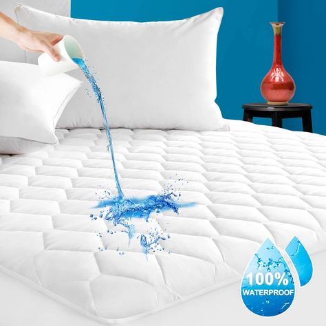 Mattress Protector Waterproof, Waterproof Mattress Cover, Mattress Protectors, Mattress Pad Cover, Cotton Mattress, Bed Pads, Queen Size Quilt, Queen Mattress Size, King Size Mattress