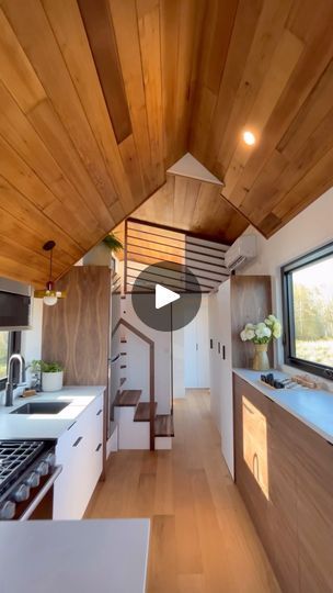 Tiny House Bed, Small Space Staircase, Getaway Cabin, Tiny House Vacation, Off Grid Tiny House, Tiny House Bedroom, Small Spa, Tiny Home On Wheels, Diy Tiny House