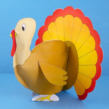 Craft project: Printable patterns for making stuffed paper turkeys. Use to decorate for Thanksgiving! Paper Turkeys, Cutout Printable, Thanksgiving Turkey Crafts, November Printable, Whimsical Thanksgiving, Patterns Activities, Project Printable, Paper Turkey, Turkey Project