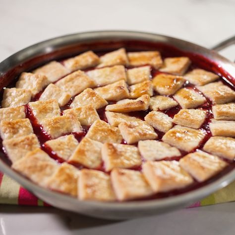 Strawberry Pandowdy by Alex Guarnaschelli Pandowdy Recipe, Alex Guarnaschelli, American Desserts, Pie Dough, Raspberry Jam, Strawberry Recipes, Fruit Desserts, Kitchen Recipes, Food Network