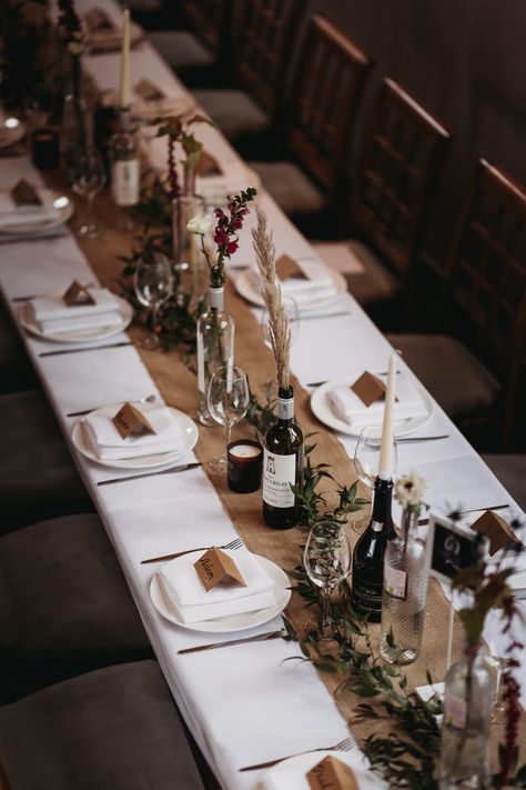 60 Wedding Table Decor Ideas To WOW Guests Diy Wedding Long Table Decor, Wedding Table Long Candles, Rustic Farmhouse Wedding Table Decor, Wedding Long Table Decorations Dried Flowers, Wedding Tables Without Flowers, Long Guest Tables Wedding, Rustic Wedding Rectangle Table Decor, Wedding Reception Tables Centerpieces Simple, Low Cost Wedding Table Decor