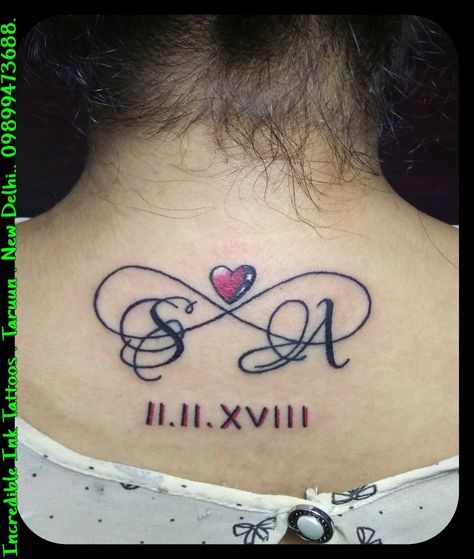 #S #A #Initial #Infinity #Tattoo S A Letter Initial Infinity Tattoos S Letter Tattoo, Cartoon Gangster, Mr Cartoon Tattoo, Girl Flower Tattoos, Flower Hip Tattoos, Gangster Tattoo, Ring Tattoo Designs, Believe Tattoos, Red Heart Tattoos