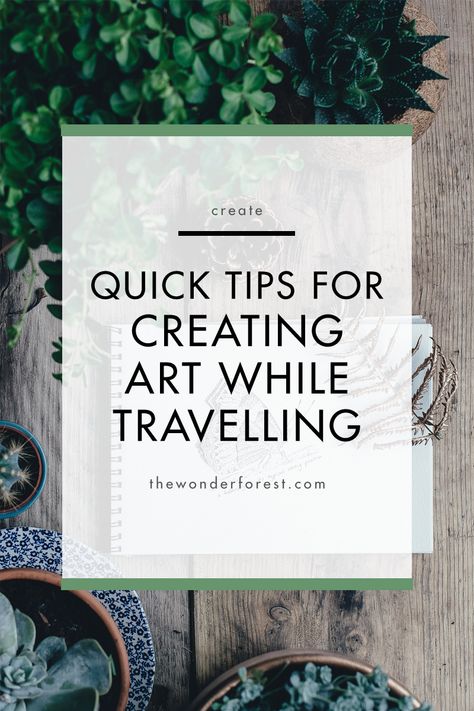 Quick Tips For Creating Art While Travelling Watercolour Travel Journal, Travel Journal Art, Art Travel Journal, Travel Sketchbook Ideas, Travel Drawing Sketches, Travelling Artist, Traveling Artist, Inspiration For Art, Travel Sketching