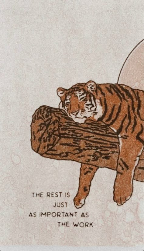 Tiger Icon Aesthetic, Tiger Aesthetic Wallpapers, Tigress Aesthetic, Tiger Aesthetic Art, Tiger Aesthetics, Tired Animals, Moody Wallpaper, Tiger Artwork, Tiger Wallpaper