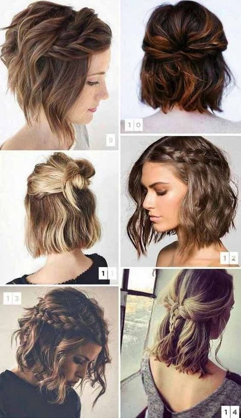 Valentines Hairstyles, Hairstyles Casual, Trendy Bob Hairstyles, Hairstyles Homecoming, Peinados Fáciles Para Cabello Corto, Short Hair Tutorial, Long Bob Hairstyles, Penteado Cabelo Curto, Cute Hairstyles For Short Hair