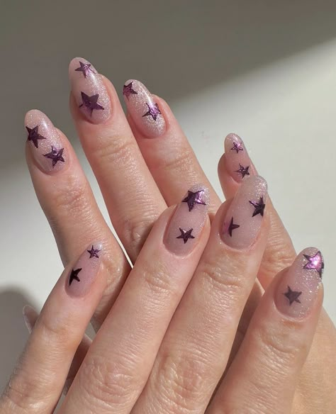 Guts Nails Ideas, Star Nail Designs, Star Nail, Velvet Nails, Minimalist Nail, Magic Nails, Bold Statements, Pearl Nails, Popular Nails