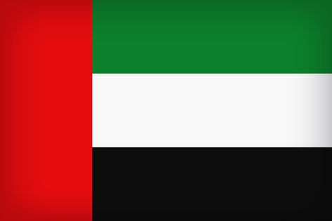 United Arab Emirates Large Flag. Dubai Flag, 2024 Scrapbook, World Flags With Names, United Arab Emirates Flag, United Nations Flag, Asian Flags, Emirates Flag, Animals Name In English, Bus Crafts