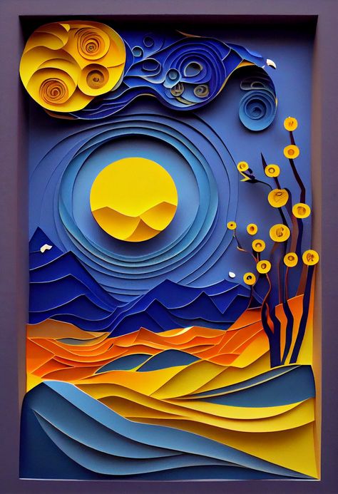 Arte Quilling, Mythological Characters, Acrylic Art Projects, Golden Moon, Boho Art Drawings, Rising Above, 3d Paper Art, Captivating Art, Forest Scenery