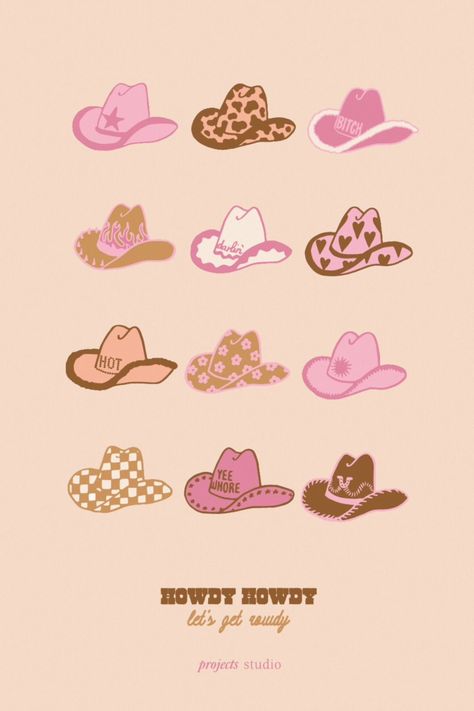 Cowgirl Boot Background, Instagram Highlight Covers Cowgirl, Retro Cowgirl Aesthetic Wallpaper, Western Aesthetic Collage, Cowgirl Boots Wallpaper, Cute Pictures For Widgets, Western Vibes Wallpaper, Cowboy Hat Wallpaper, Cowgirl Wallpaper Iphone