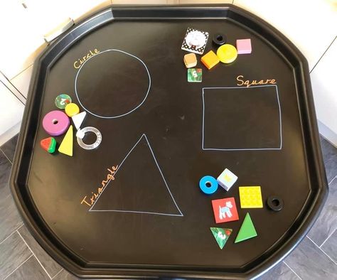 Tuff Tray Ideas Preschool Maths, Table Top Activities Eyfs, Shapes Tuff Tray Ideas, Tuff Tray Ideas Sen, Tuff Tray Ideas Nursery, In The Moment Planning Eyfs, Reception Tuff Tray Ideas, Shape Tuff Tray Ideas, Easy Tuff Tray Ideas Preschool