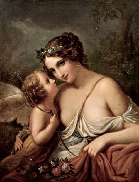 Venus and Cupid by Acquaroli,1858 Angelica Kauffmann, Art Plastique, Aphrodite, Metropolitan Museum Of Art, Metropolitan Museum, Art Reproductions, Installation Art, Classic Art, Art World