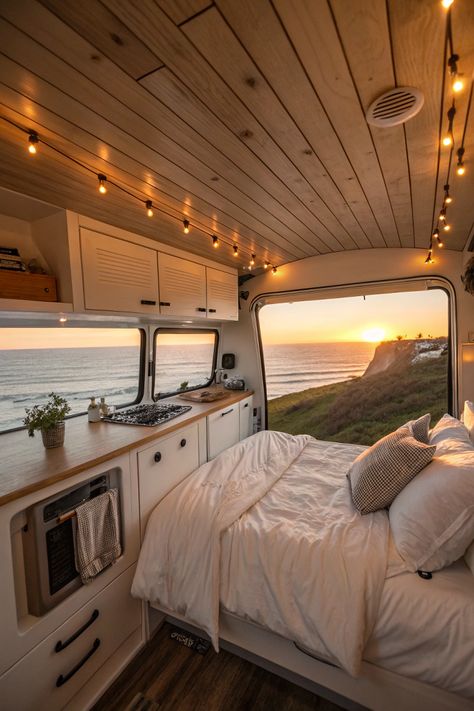 A creative interior van idea designed for comfort during a camper van trip. The setup focuses on practical and stylish solutions, making the space feel cozy and functional for any journey. Great for those looking to personalize their travel van interior.

Save this pin for inspiration on your next van life adventure! Van Life Interior, Life Adventure, Creative Interior, Travel Van, Van Interior, Life Is An Adventure, Camper Van, Van Life, Van