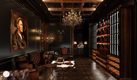 CIGAR LOUNGE | Behance Gentlemen Lounge, Gentlemans Room, Gentlemans Lounge, Zigarren Lounges, Home Lounge Room Bar, Bar Lounge Room, Whiskey Lounge, Whiskey Room, Greek City