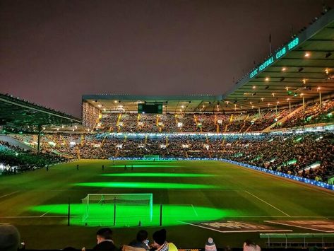 Celtic Park, You Are My World, Celtic Fc, Attractive Guys, Baseball Field, Football Club, Glasgow, Beautiful Landscapes, At Night