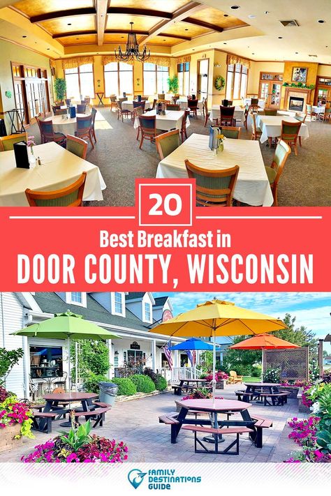 Door County Restaurants, Fall Weekend Getaway, Exploring Wisconsin, Travel Wisconsin, Door County Wi, Stuffed French Toast, Breakfast Places, Door County Wisconsin, Breakfast Restaurants