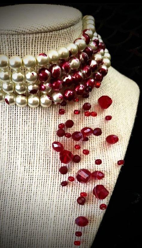 Vampire Kiss, Vampire Bites, Blood Drop, Photoshoot Idea, Indie Outfits, A Necklace, Bijoux Diy, Jewelry Inspo, Drop Necklace