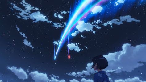 Kimi No Na Wa Wallpaper, Your Name Wallpaper, Your Name Anime, Wallpaper Wa, Name Wallpaper, Video Wall, Japanese Animation, Anime Screenshots, Tomb Raider