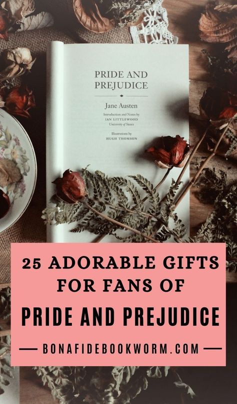 Do you know someone who loves Pride and Prejudice? Then these items are sure to be a hit if you're looking for a gift for them! They're perfect gifts for Christmas, birthdays, or any other reason...and are sure to be adored by any Pride and Prejudice or Jane Austen fan! | #gift #gifts #janeausten #prideandprejudice #christmas #birthday Pride And Prejudice Themed Gifts, Pride And Prejudice Valentines, Pride And Prejudice Gifts Diy, Nerd Gifts For Him, Books Like Pride And Prejudice, Pride And Prejudice Bridal Shower Ideas, Pride And Prejudice Gift Ideas, Pride And Prejudice Crafts, Jane Austen Crafts