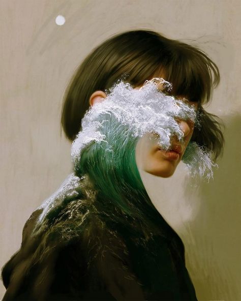 Surreal Portraits by Aykut Aydogdu | Daily design inspiration for creatives | Inspiration Grid Her Eyes, Surreal Art, Artsy Fartsy, Surrealism, Art Inspo, Art Ideas, Illustration Art, Art Inspiration, Art Painting