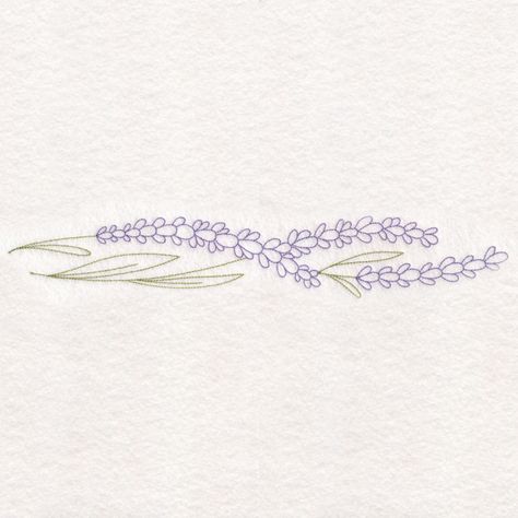 Lavender Embroidery Pattern Free, Lavender Embroidery Pattern Template, Lavender Border Design, Lavender Embroidery Pattern, Tattoo Lavender, Lavender Border, Lavender Embroidery, Lavender Wall, Pes Embroidery Designs