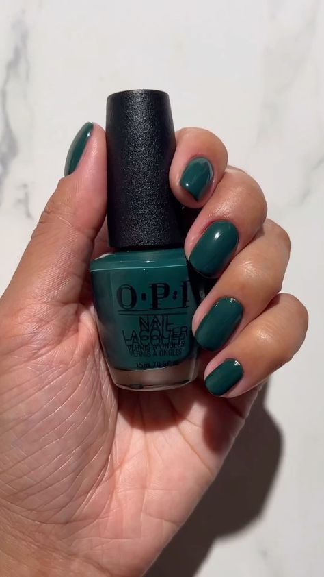 Swipe to discover the full Christmas collection line up with #OPITerriblyNice 🎄🎀🎉 Are you feeling - naughty colours, nice hues OR BOTH?… | Instagram Opi Stay Off The Lawn, Emerald Green Nail Polish, Malaga Wine, Dark Green Nails, Green Nail Polish, Nail Essentials, Opi Nails, Gel Color, Green Nails