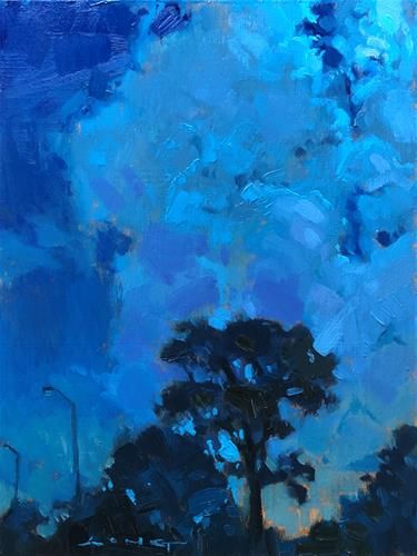 Event Background, Long Painting, Blue Drawings, Contemporary Impressionism, Virtual Art, Pretty Drawings, Night Painting, Night Art, Sky Art