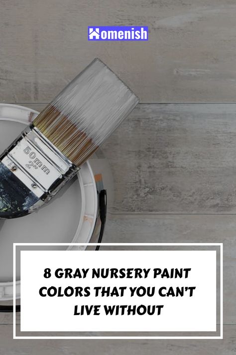 If you’re considering painting your nursery in gray, then you’ll be pleased to know that this is still a very stylish color option for a baby or child’s room, and it offers several benefits. Here we will look at the best shades of gray paint available that will work well in a nursery, as well as the colors that will work well alongside gray shades, and how to incorporate them flawlessly into a nursery for the dreamiest result. Gray Nursery Paint Colors, Behr Gray Paint, Shades Of Gray Paint, Nursery Paint, Shades Of Grey Paint, Pewter Paint, Nursery Paint Colors, Girls Room Paint, Gray Interiors