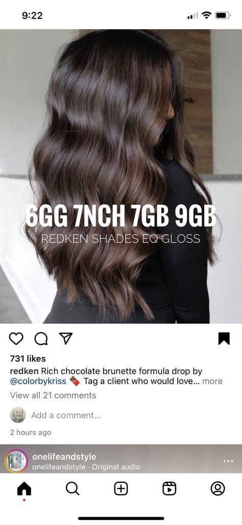 Hair Stylist Tips, Redken Hair Color, Redken Hair Products, Brown Hair Inspo, Hair Toner, Guest Hair, Hair Color Formulas, Brunette Hair With Highlights, Brunette Balayage Hair