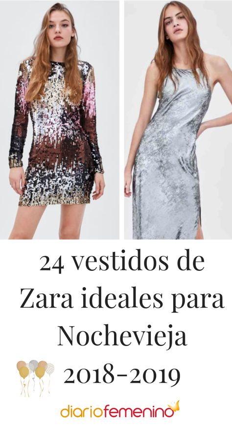 Vestidos de Zara para triunfar en Nochevieja 2018-2019 🎉 😍  #looks #outfits #nochevieja #añonuevo #newyear #moda #DiarioFemenino Outfits Noche Vieja, Cocktail Dress, Zara, Formal Dresses, Christmas, Color