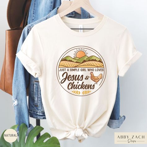 Jesus and Chickens T-shirt, Chicken Lover Shirt, Gift for Chicken Owner, Chicken Whisperer, Country Life, Christian Shirts, Raising Hens - Etsy Radiohead Shirt, Chicken Owner, Chicken Shirt, Chicken Shirts, Chicken Lovers, Country Shirts, Shirts Women, Radiohead, Jesus Shirts