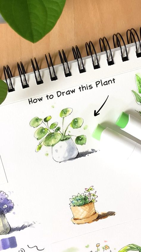 [𝑺𝒂𝒗𝒆 & 𝑭𝒐𝒍𝒍𝒐𝒘]~♡´･ᴗ･`♡ Markers Drawing Architecture, Draw Plants, Aesthetic Digital Art, Sketchbook Aesthetic, Art Markers Drawing, Markers Drawing Ideas, Copic Marker Art, Astuces Diy, Architecture Drawing Art