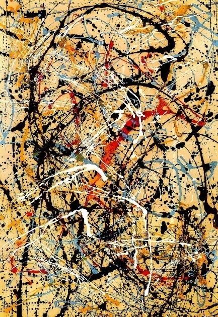 Jackson Pollock "No. 20", 1949 Jackson Pollock Art, Pollock Paintings, Action Painting, Abstract Art Inspiration, Original Abstract Art, Jackson Pollock, Abstract Line Art, Famous Art, Trippy Art