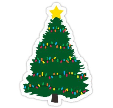 Christmas Stickers Printable, Christmas Tree Sticker, Cartoon Christmas Tree, Tree Sticker, Xmas Sticker, Christmas Tree Wallpaper, Preppy Stickers, Buy Christmas Tree, Bubble Stickers