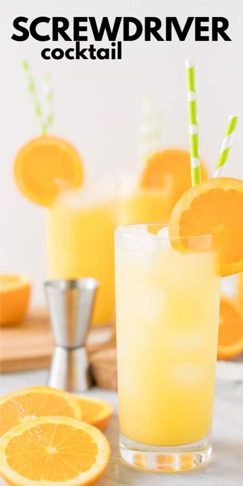 Screwdriver Drink Recipe, Orange Juice Cake Recipe, Mimosa Recipe Easy, Screwdriver Drink, Homemade Orange Juice, Screwdriver Cocktail, Orange Juice Cake, Vodka Mixed Drinks, Orange Juice Cocktails