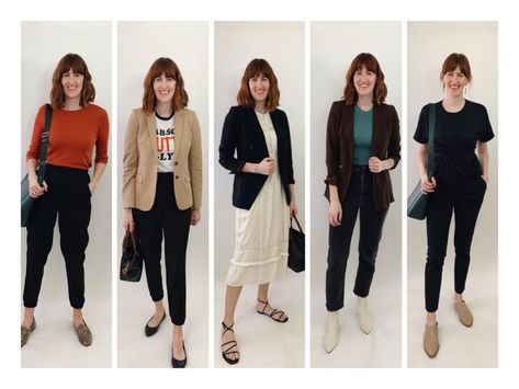 Simple professor work outfits: Week 2 – PhD in Clothes Fall Teaching Outfits, Simple Business Casual Outfits, Fall Professional Outfits, Jeans For The Office, Professor Outfits, Simple Business Casual, Professor Style, Female Professor, Academic Style