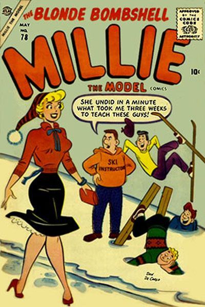 Millie The Model, Marvel Ladies, Dan Decarlo, Funny Books, Romantic Comics, Pulp Fiction Book, Art Sport, Archie Andrews, Betty And Veronica