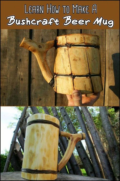 Bushcraft Crafts, Diy Bushcraft, Bushcraft Projects, Survival Prepping Diy, Diy Beer, Bushcraft Skills, Bushcraft Camping, Shop Projects, Rustic Crafts