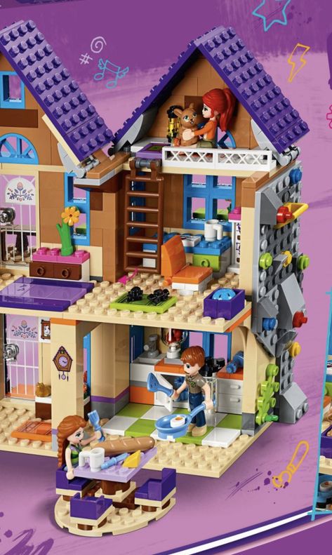 Lego Friends House, Emily Room, Lego Friends Sets, Lego Challenge, Lego Diy, Friends House, Toys Uk, Mini Doll House, Lego Craft