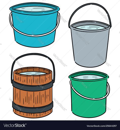 Bucket Illustration, Bucket Drawing, Gacha Accessories, Dibujo Simple, Water Illustration, Paper Background Design, Beautiful Nature Wallpaper Hd, Baby Dress Design, Water Bucket