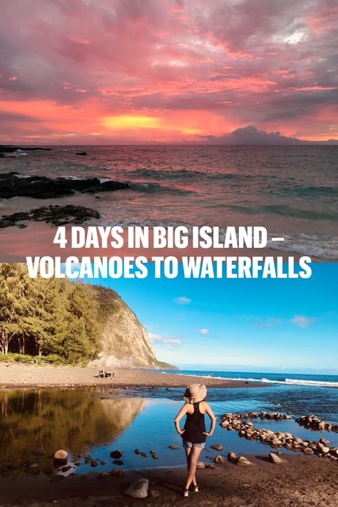 4 Day Big Island Itinerary, Big Island Volcano, Hawaiian Travel, Pocket Compass, Pacific Islands, The Big Island, Hawaiian Islands, Big Island, Volcano