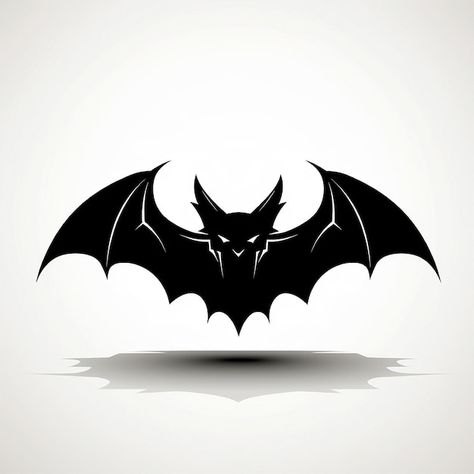 Kelelawar Art, Bat Images, Bats Tattoo Design, Bat Vector, Bat Logo, Brush Tattoo, Bat Symbol, Bat Silhouette, Halloween Stencils