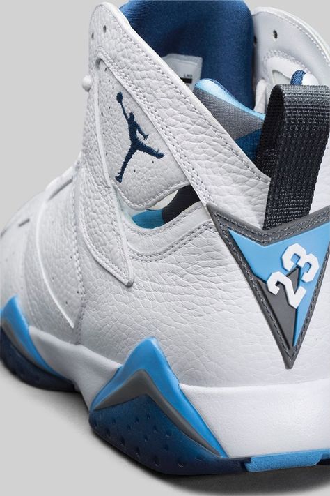 Air Jordan 7 French Blue Retro 7, Nike Free Runners, Adidas Shoes Outlet, Jordan Shoes Retro, Shoes Sneakers Jordans, Jordan 7, Nike Air Jordans, Nike Shoes Outlet, Fresh Kicks