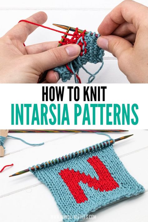 Knit Intarsia, Intarsia Knitting, Knitting Hacks, Intarsia Patterns, Knitting Help, Knitting Stitches Tutorial, Knitting Basics, Video Tips, Knitting Instructions